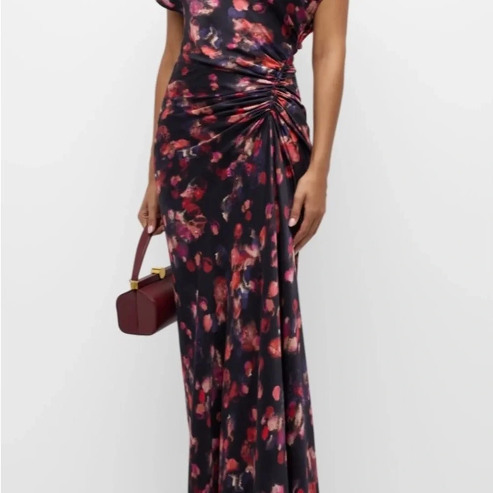 A.L.C Draped Satin Poppy Gown - Picture 2 of 9